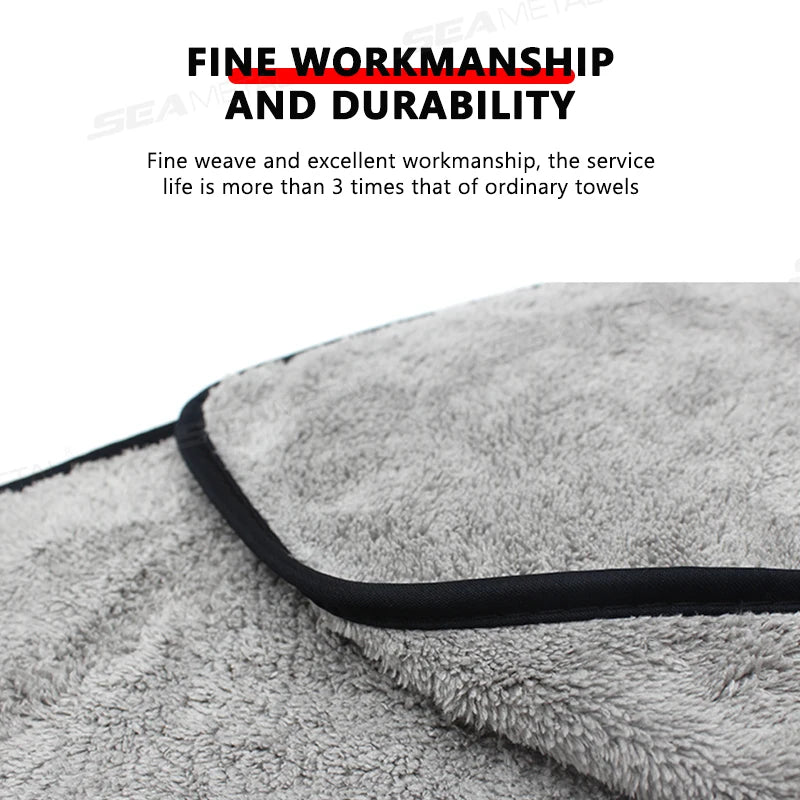Ultra-Soft Microfiber Car Wash Towel - 120x50cm High Absorbent Drying Cloth for Ultimate Car Detailing Care