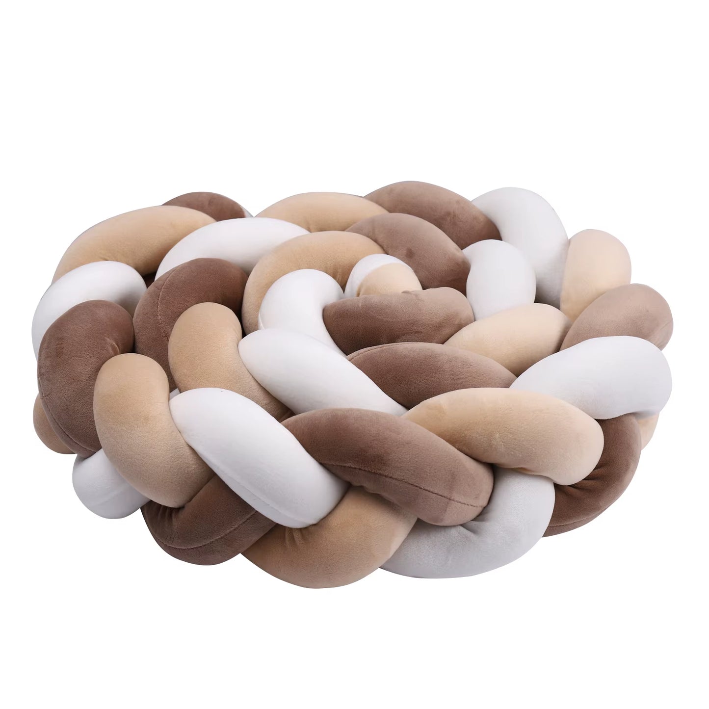 1-4M Baby Bumper Bed Braid Knot Pillow Cushion Bumper for Infant Crib Protector Cot Bumper Room Decor Crib Bedding Braid Set