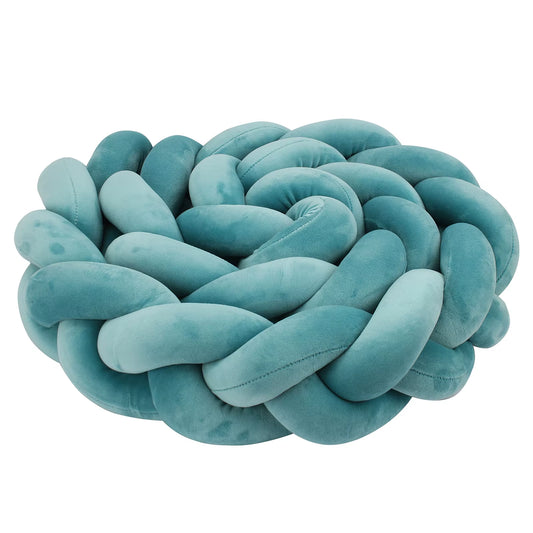 1-4M Baby Bumper Bed Braid Knot Pillow Cushion Bumper for Infant Crib Protector Cot Bumper Room Decor Crib Bedding Braid Set