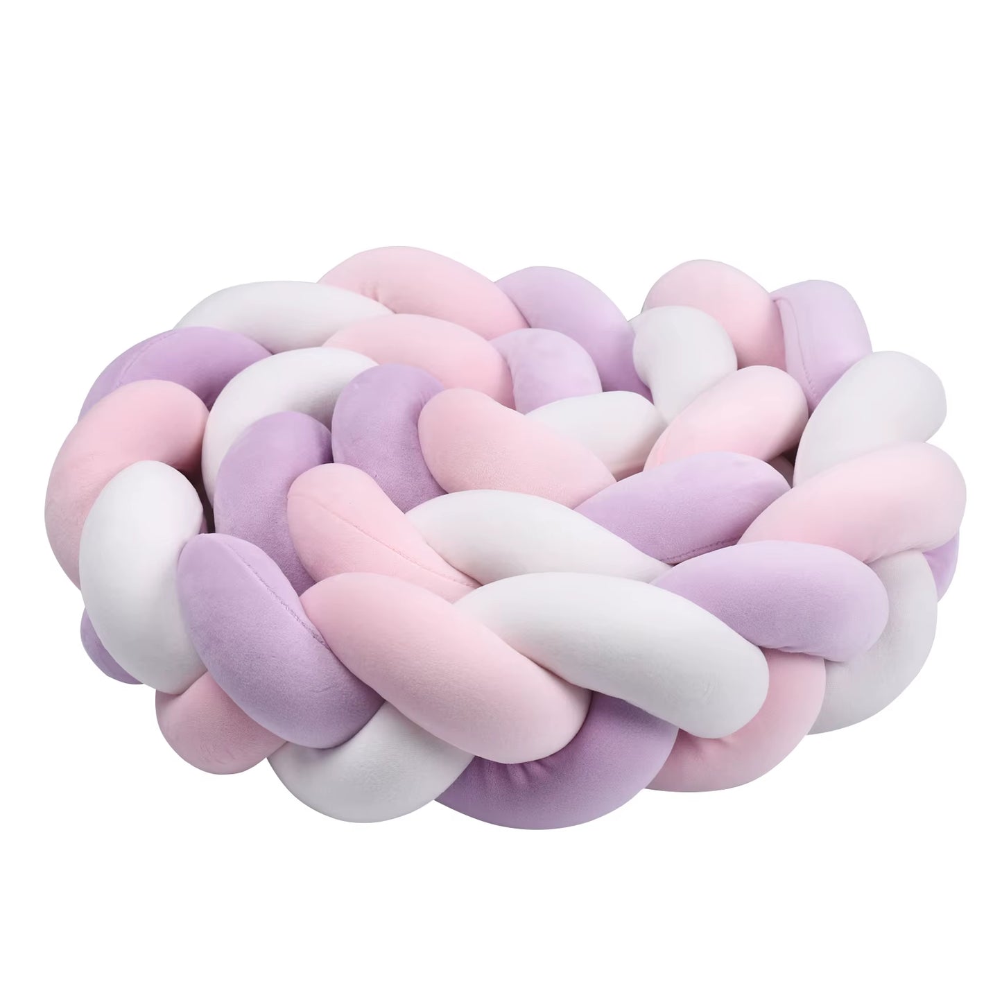 1-4M Baby Bumper Bed Braid Knot Pillow Cushion Bumper for Infant Crib Protector Cot Bumper Room Decor Crib Bedding Braid Set