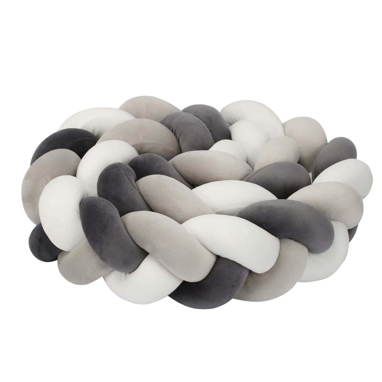 1-4M Baby Bumper Bed Braid Knot Pillow Cushion Bumper for Infant Crib Protector Cot Bumper Room Decor Crib Bedding Braid Set