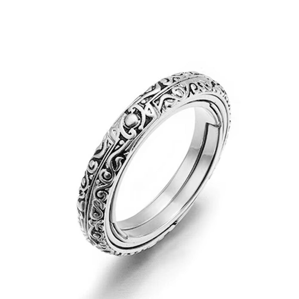 Astronomical Sphere Ball Ring Foldable Open Rotating Cosmic Letter Finger Rings Cosmic Finger Ring Couple Lover Jewelry Gifts